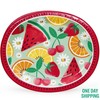 Member's Mark Summer Oval Paper Plates 10 x 12 50 ct gallery