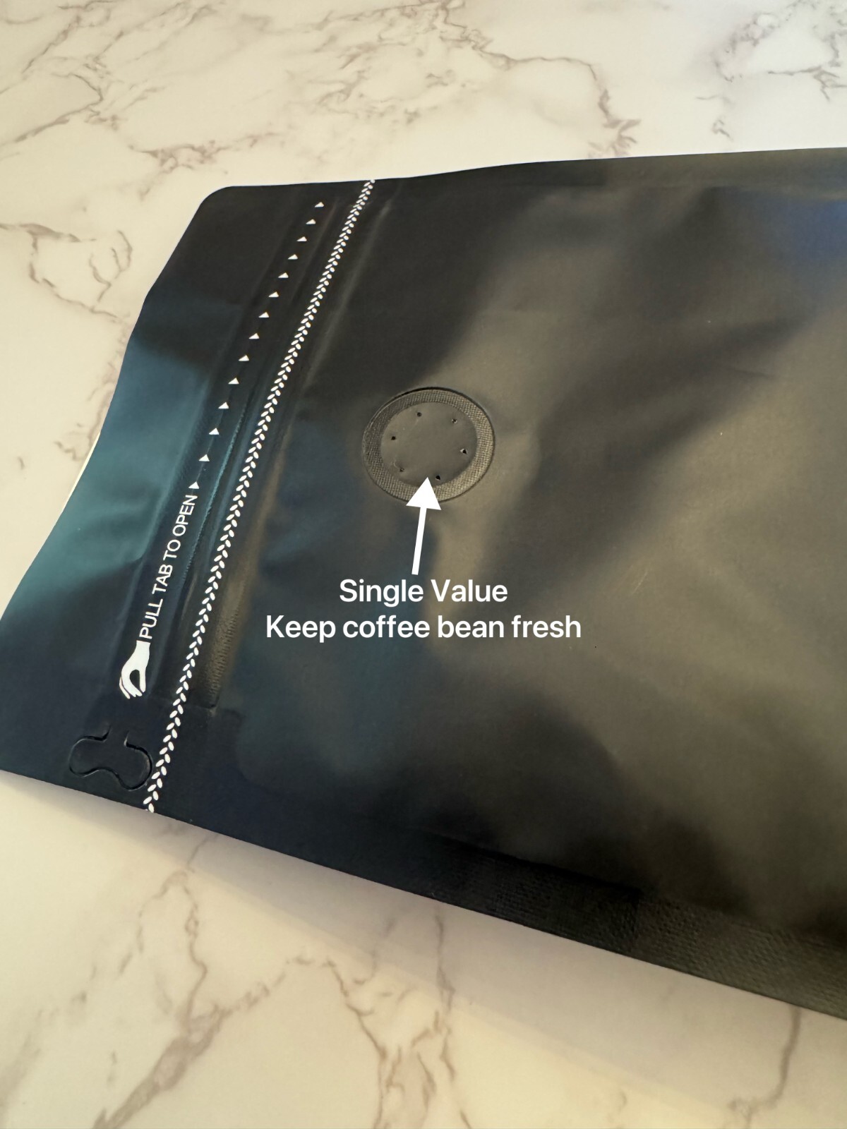Predium Mylar Coffee Bag Storage Bag with Valve (1 Pack 50 PCS, 8 OZ 1/2 LB) gallery