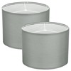 2Set Drum Lamp Shades for Table Lamps, 13x13x10 Linen Lampshade Easy Assembly... gallery