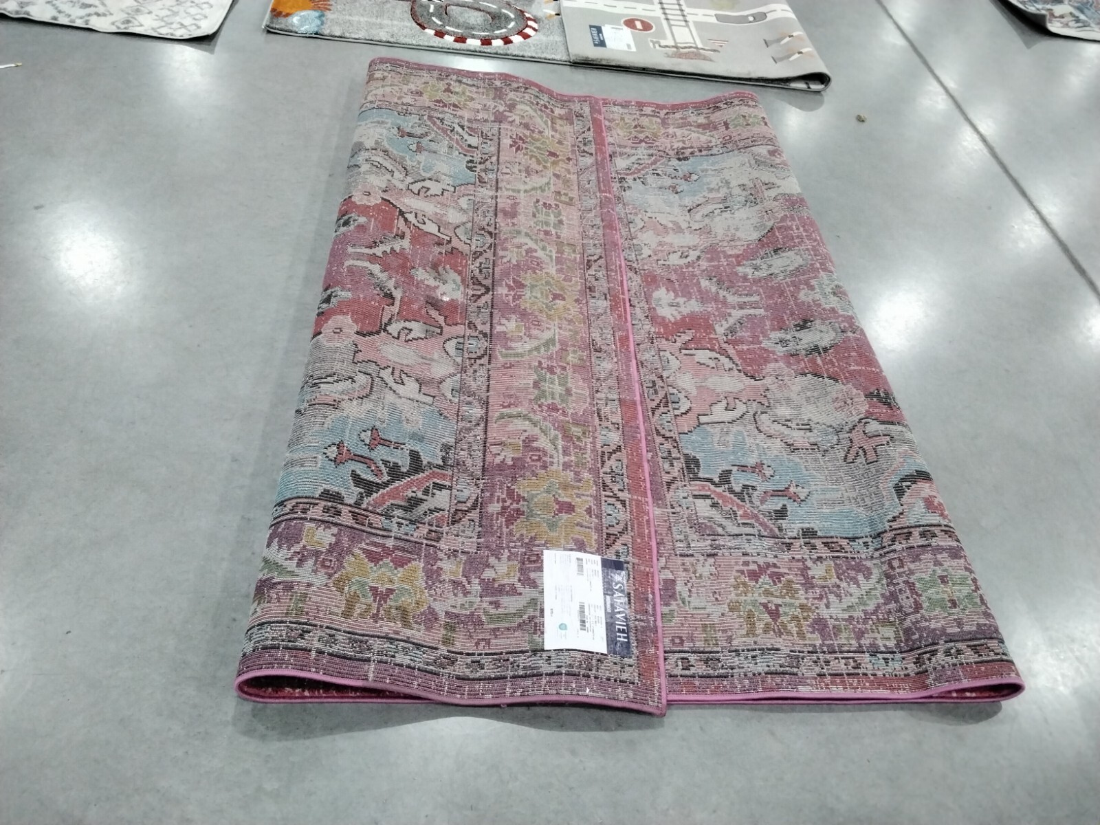 PINK / MULTI 6'-7" X 9'-2" Back Stain Rug, Reduced Price 1172759475 MNC243D-6 gallery