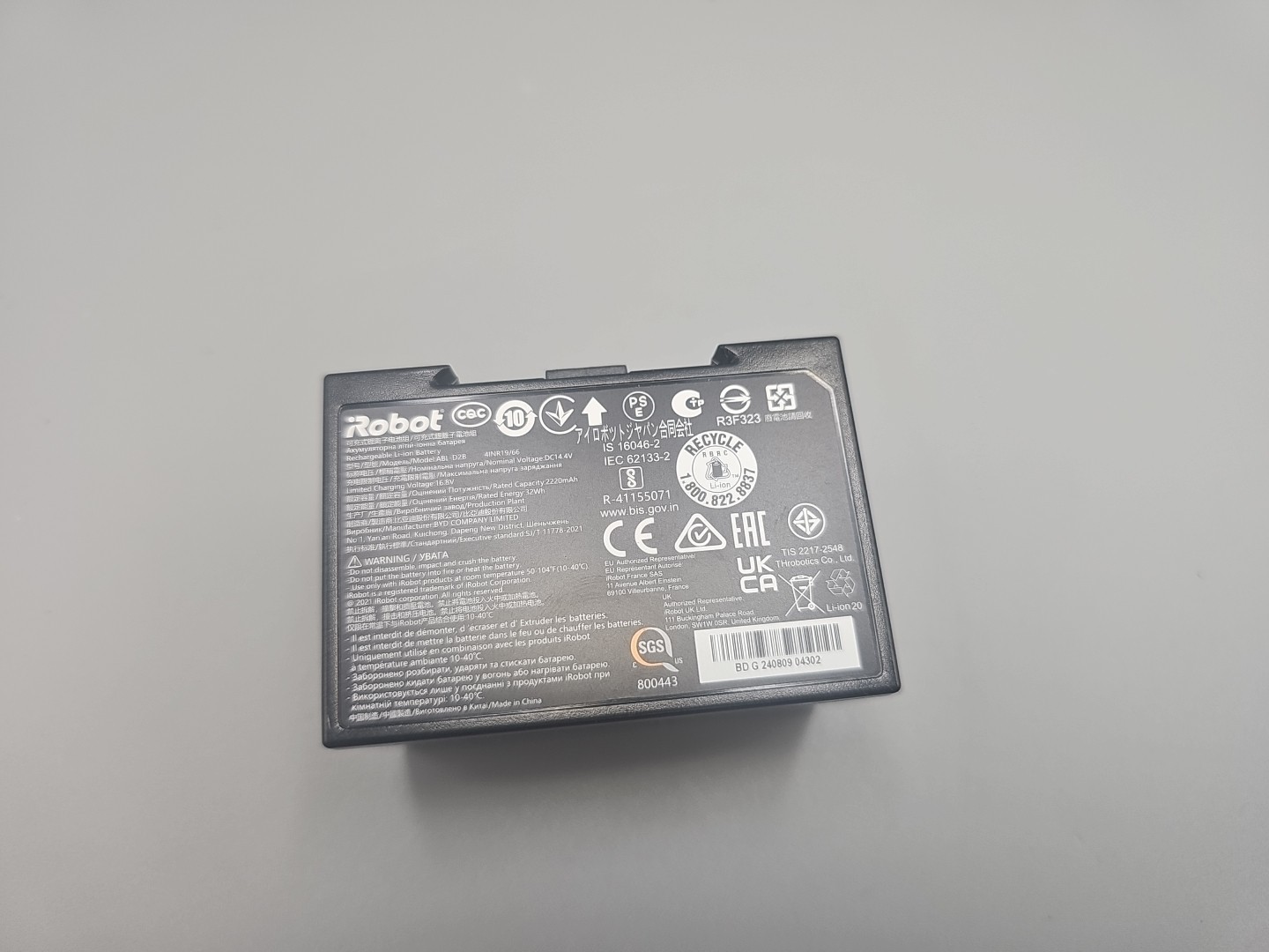 Original iRobot Roomba ABL-D2B Upgraded Battery For j5 j6 j7 j8+ i3 i4 i5 i7 i8+ gallery