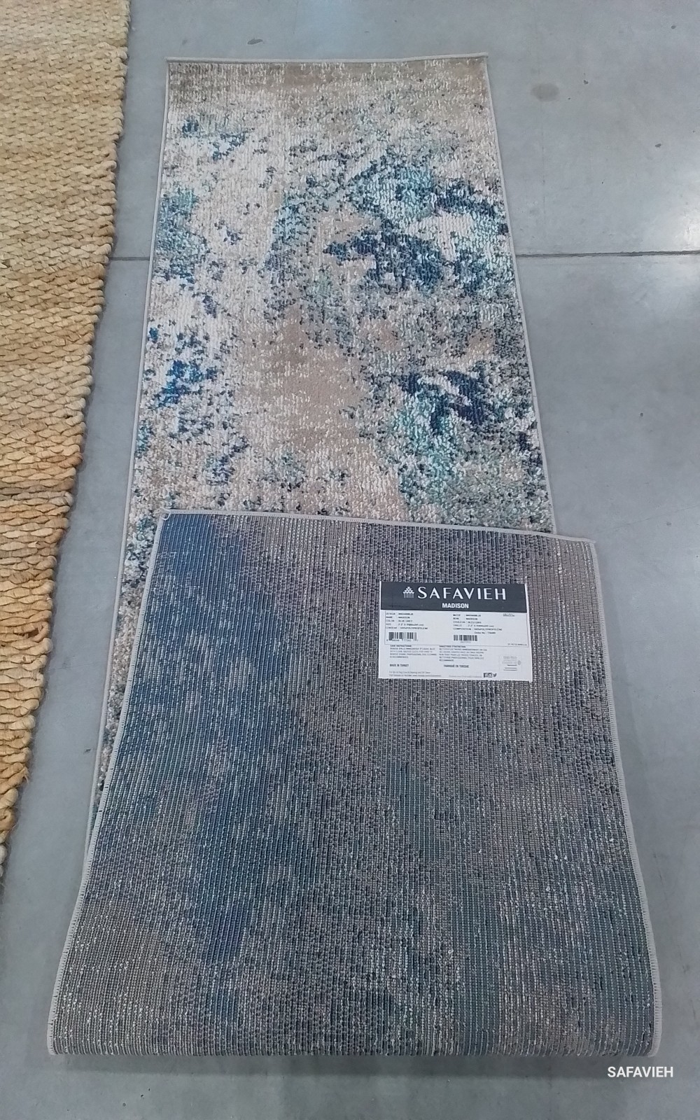 BLUE / BEIGE 2'-0" x 8'-0" Broken Thread Rug Reduced Price 1172780949 MAD440M-28 gallery