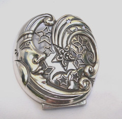 Brighton Celestial Moonlight Nightlight Moon Stars Silver Cover