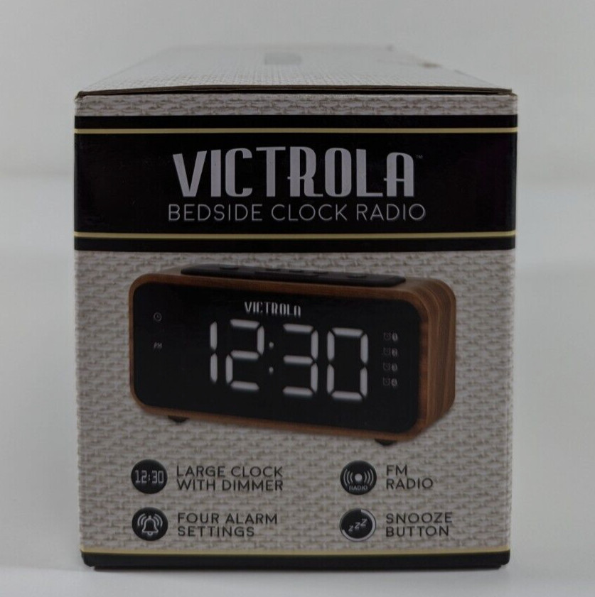 Victrola VC-250-MAH Bedside Clock FM Radio New gallery