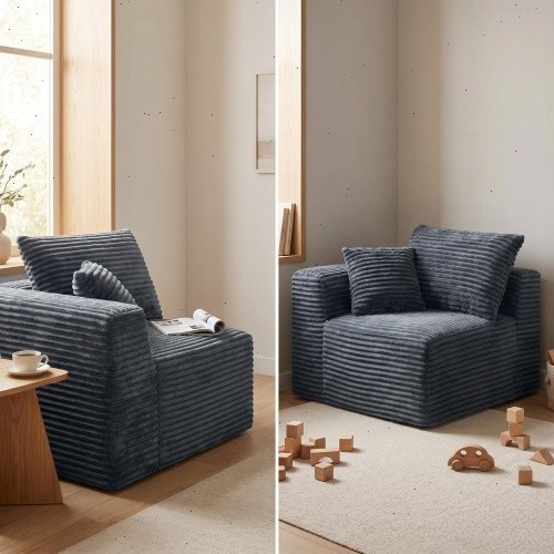 Grey courtyard modular compressed sofa - suitable for living room and bedroom gallery
