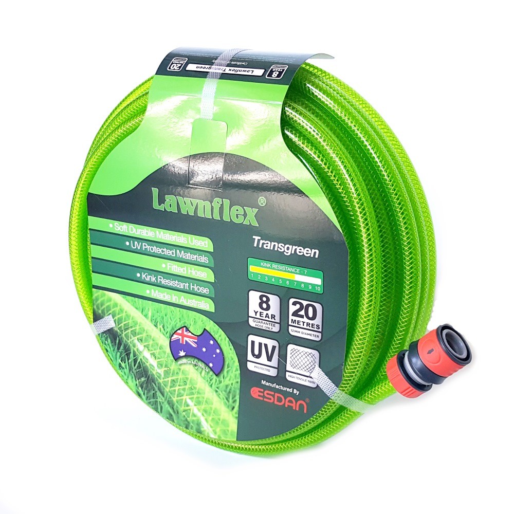 19 mm Fitted High Visibility Garden Hose: AS2620-1, 8 Year Warranty, 20-30 m FEC gallery