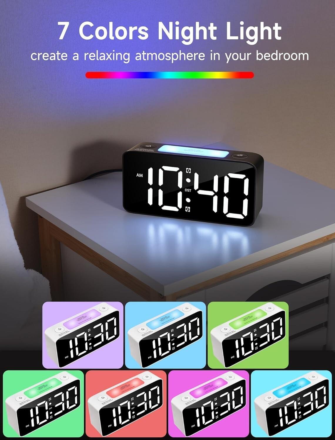 Super Extremely Extra Loud Alarm Clock for Very Heavy Sleeper Battery Backup New gallery