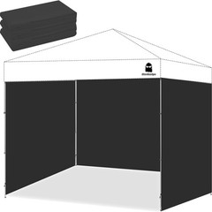 Pop Up Canopy Sidewalls Waterproof 300D Polyester Sunshade for Outdoor Use