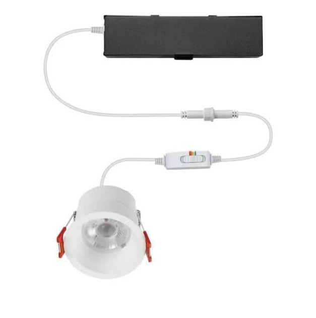 Commercial Electric Slim Baffle Integrated LED 2 in Round Canless Recessed Light gallery