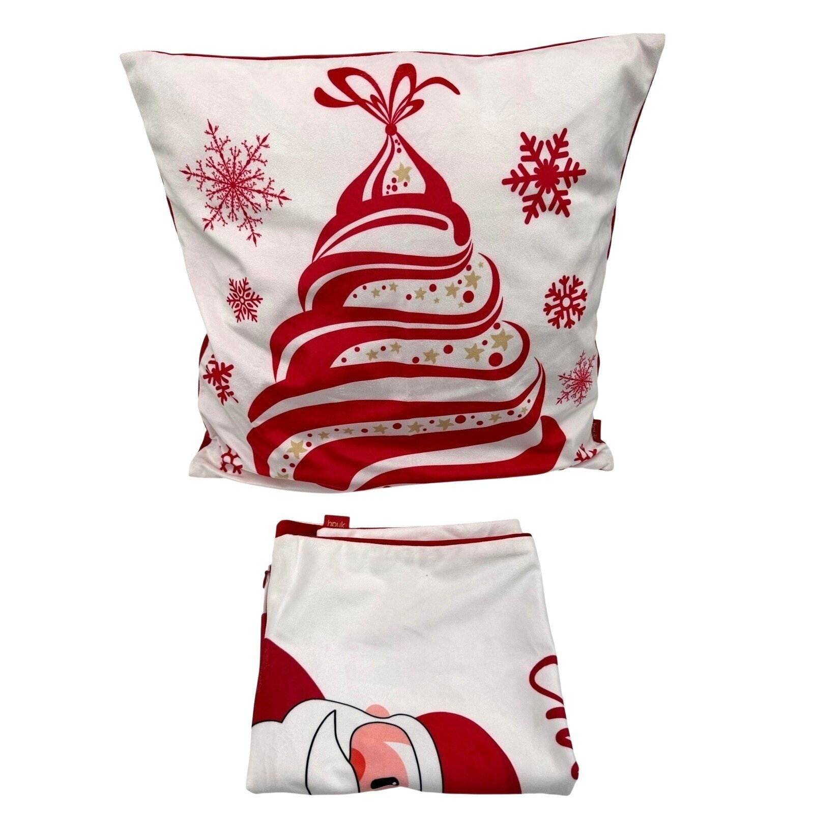 HPUK Christmas Tree Santa Merry Christmas Happy New Year Pillow Cover Case Set gallery