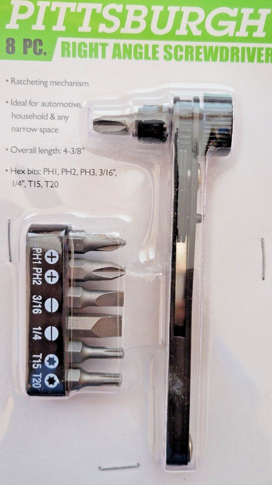8 Piece Right Angle Screwdriver Ratcheting Tool Set Hex gallery