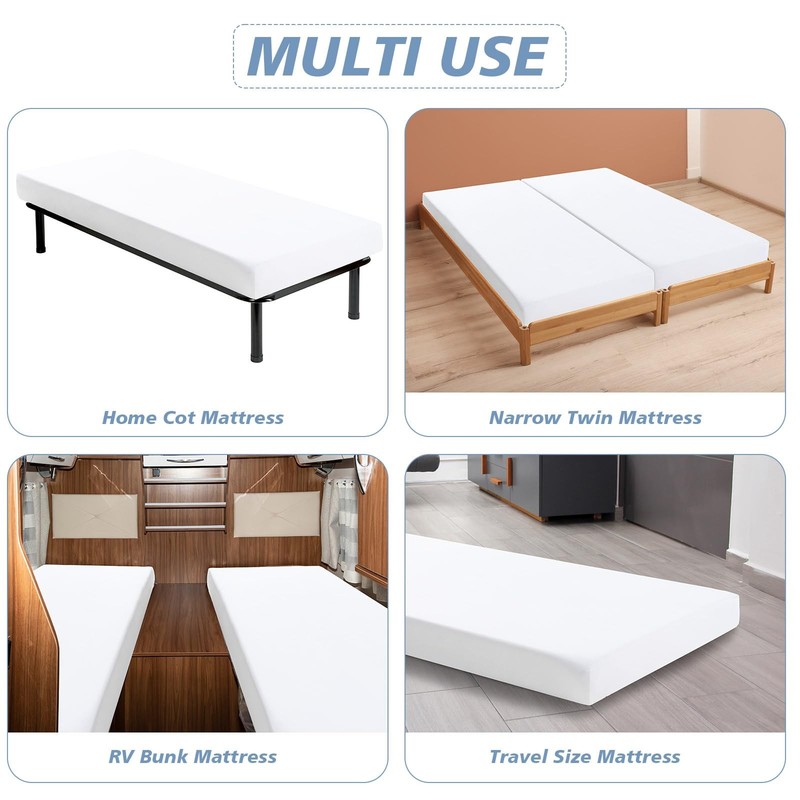Cot Sheets 31" x 75", Fitted for Narrow Twin Mattress/RVs Bunk/Guest Beds/Arm... gallery