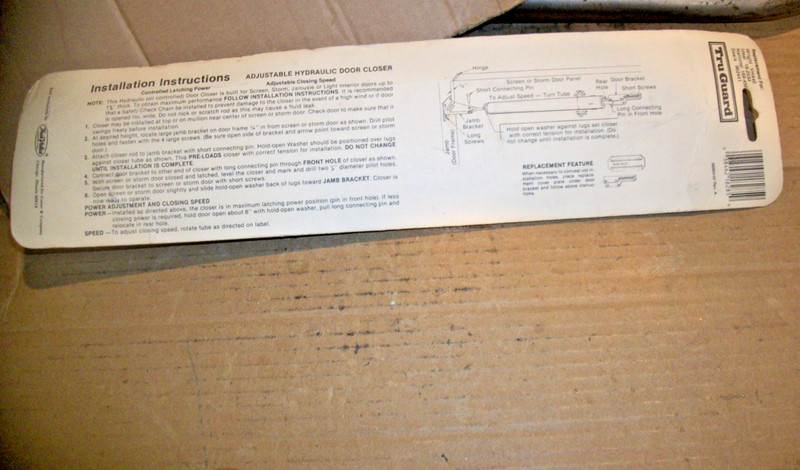 NEW Vintage True Value/Tru Guard Screen/Storm Door Closer USA Made gallery