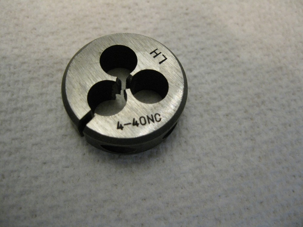 #4-40 NC Left Hand Round Split Adjustable Thread Die 1" Unbranded