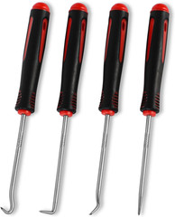 4-Piece Hook and Pick Set, Precision Automotive Pick Tool & O Ring Pick Set Wit