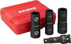 K232 Extra Thin Wall Impact Flip Socket Set, Lug Nut Sockets, 1/2-Inch Drive, 4-