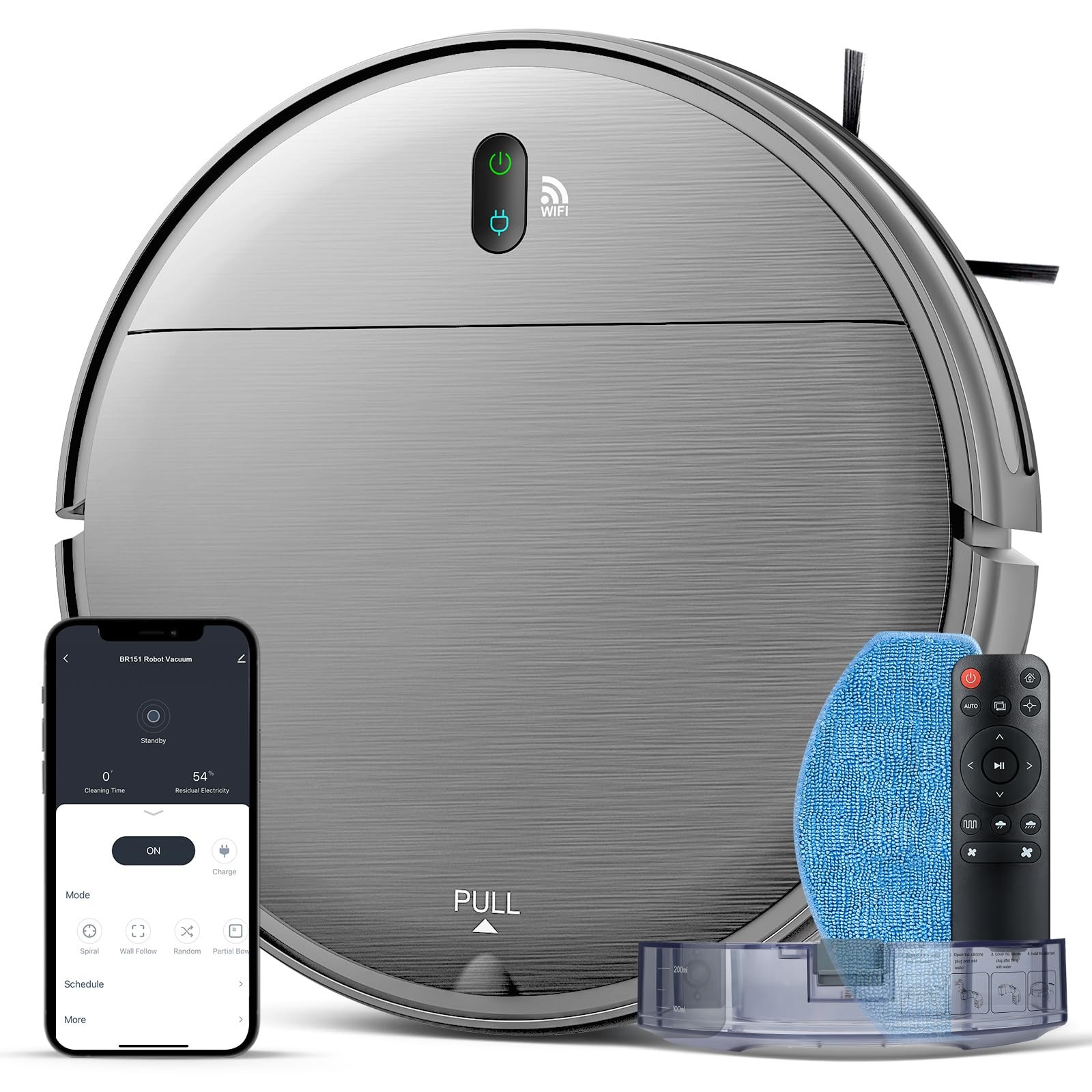 MAMNV Robot Vacuum and Mop Combo, Robot Vacuum Cleaner Mopping 2 in 1 with Wi... gallery