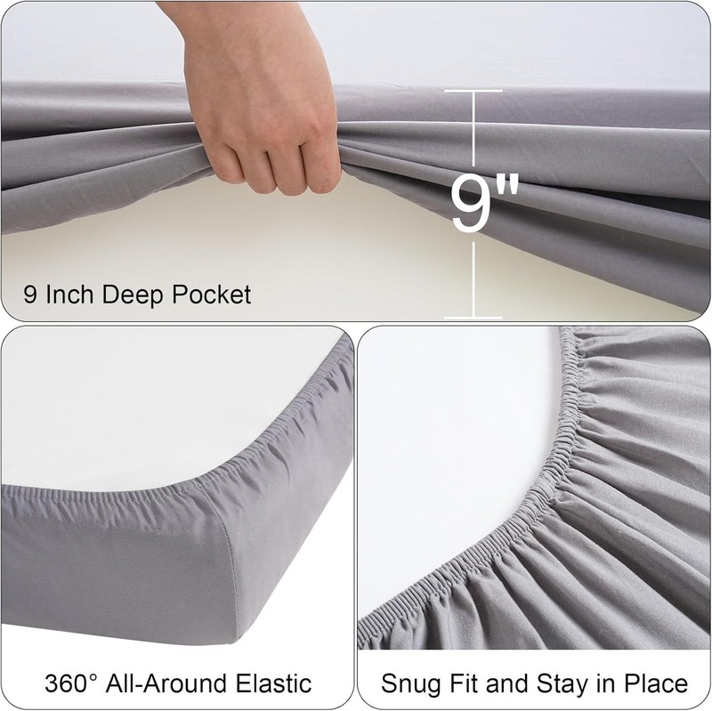 Cot Sheets 31" x 75" Cot Fitted Sheet Narrow Twin/RVs Bunk/Camper Bunk/Guest Bed gallery