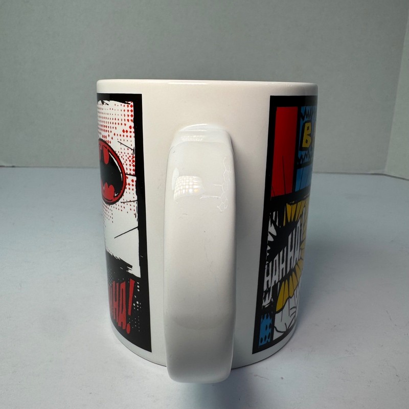 DC Comics "Caped Crusader" Batman & Joker Comic Art Ceramic Coffee Mug Vandor gallery