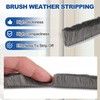 1-Pack Brush Weather Stripping, 393x0.35x0.59in/10000x9x15mm Self Adhesive Seal gallery