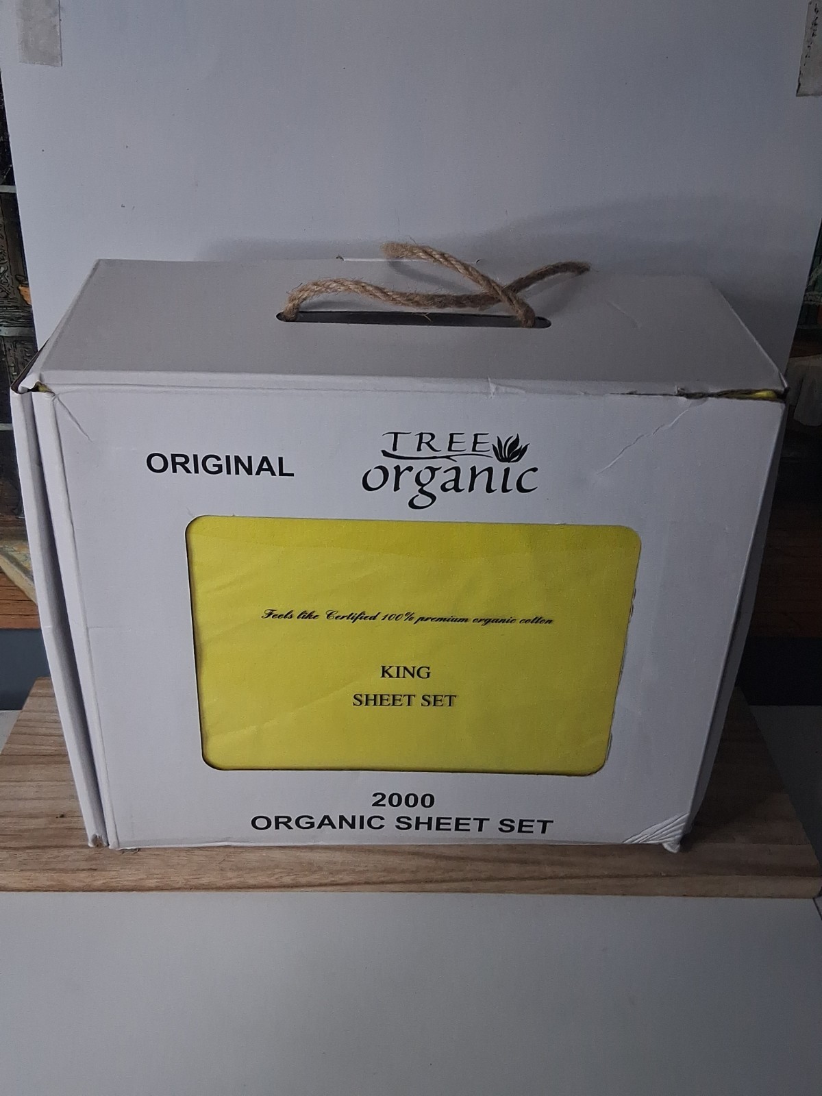 Tree Organic King Sheet Set 2000 In Yellow gallery
