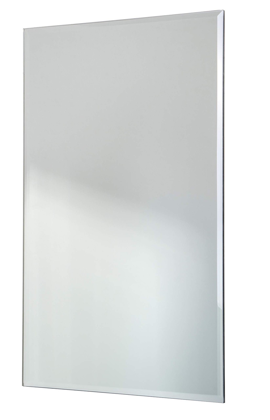 Red Co. 12" x 18" Large Decorative Frameless Beveled Edge 18"L x 12"W, Silver gallery