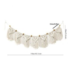 1/2Pcs 110cm Macrame Wall Hanging Tapestry Hand Woven Banner Garland Boho Decor