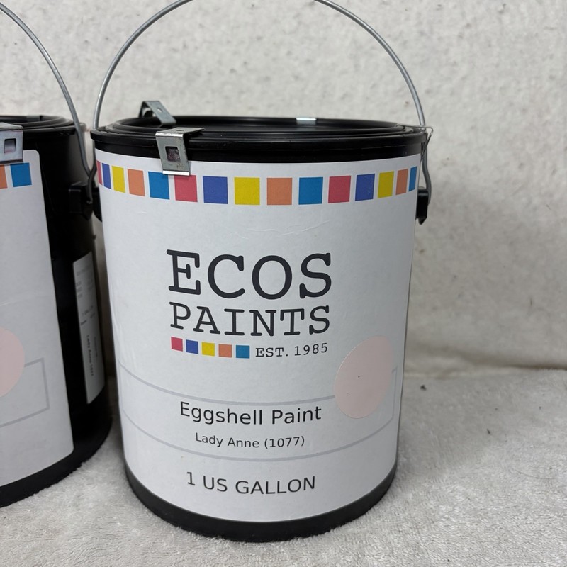 2 Gallons ECOS Paints Eggshell Finish – Color: Lady Anne (1077) gallery