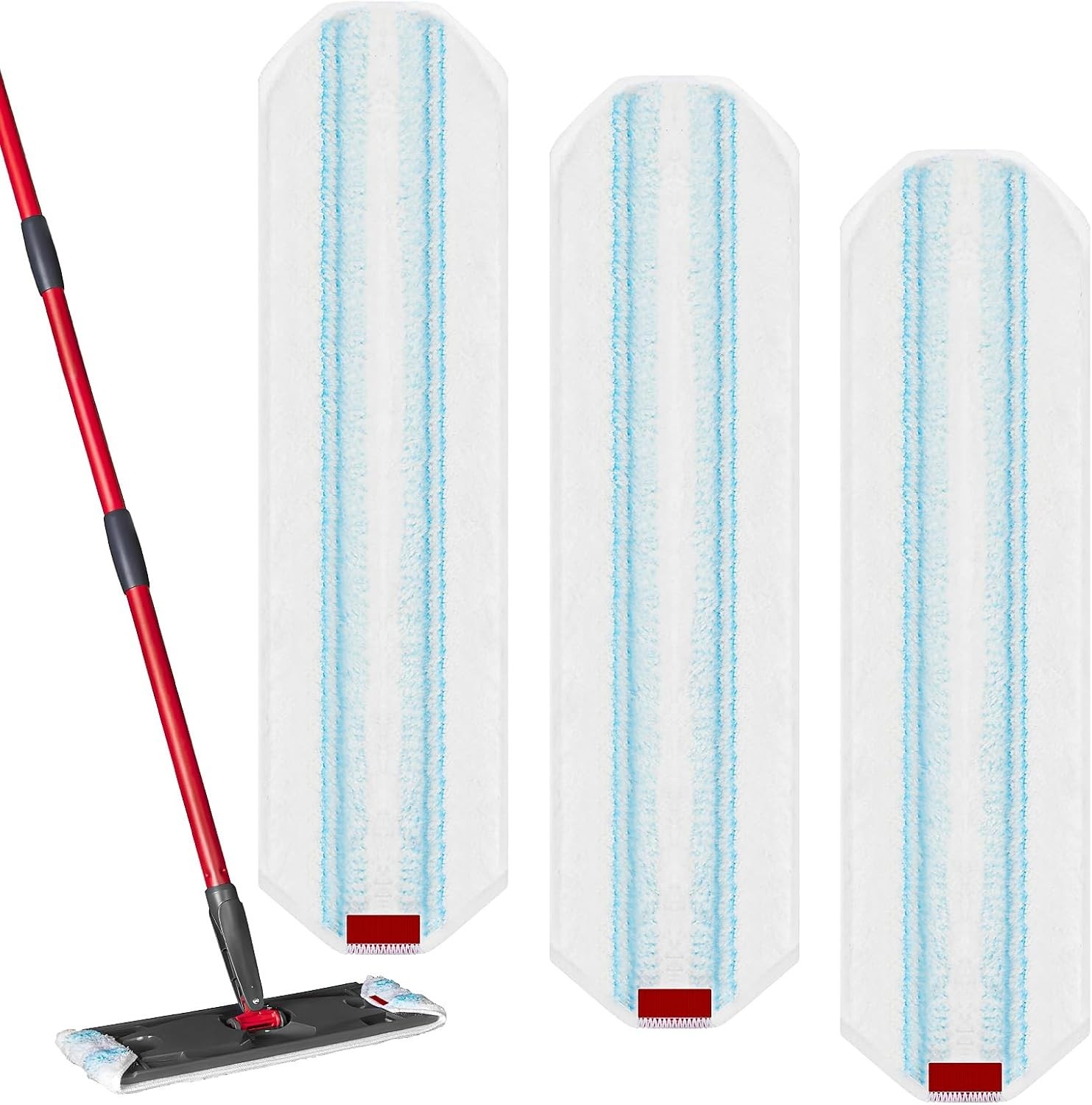 3 Pack Replacement Mop Pads for O-Cedar H2prO Flat Mop System, Machine Washable gallery