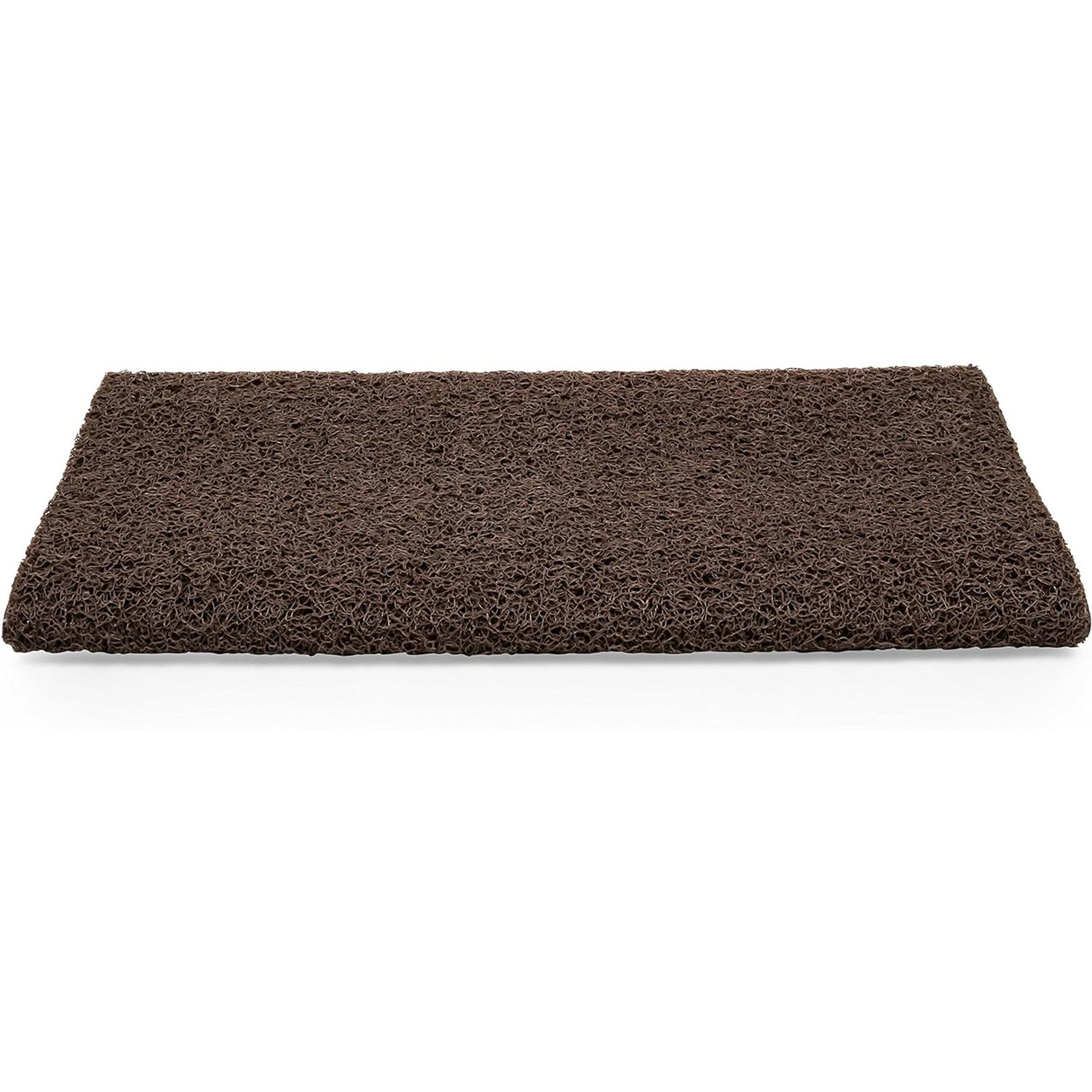 Camco Premium Wrap Around RV Step Rug with Looped PVC Material and Spring, Brown gallery