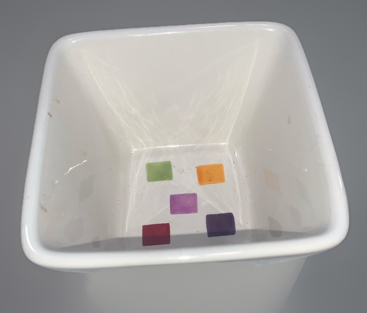 Pampered Chef Simple Additions 2 Bowl Serving Set Multicolor Stripes/Squares gallery