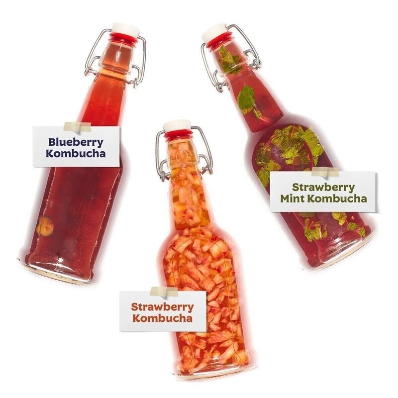 The Complete Kombucha Brewing Starter Kit, Fermentaholics USDA Certified... gallery