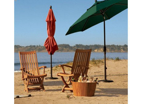 Warwick A-Grade Teak 2pc Dining Reclining Arm Chair Set Outdoor Garden Patio New gallery