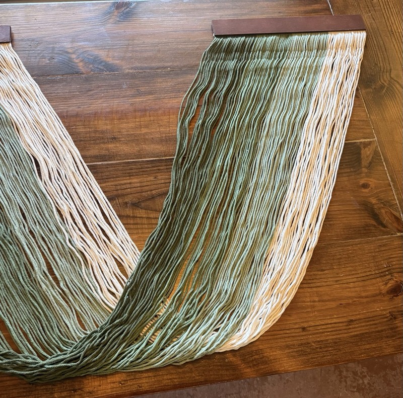 Large Ombre Macrame Wall Hanging - Dip Dyed Yarn Tapestry Decor gallery