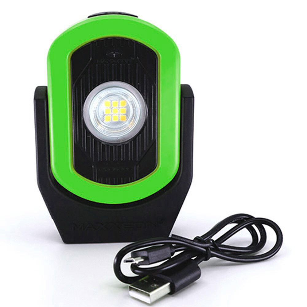 Maxxeon Work Star® 811 Cyclops USB Rechargeable LED Work Light (Green) gallery