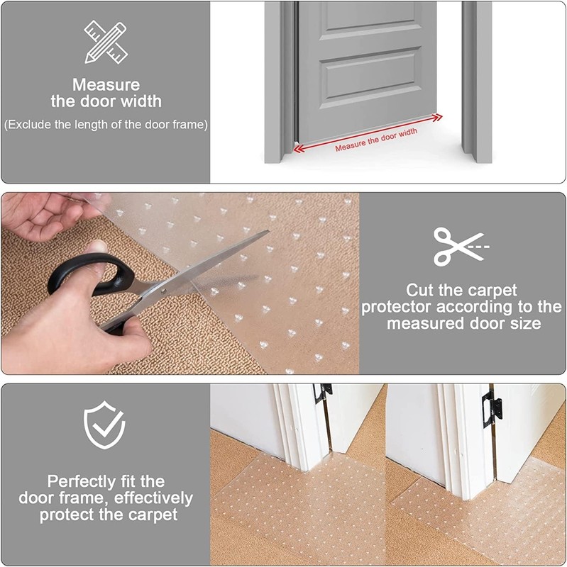 Carpet Protector for Pets - Cat Scratch Guard Mat, Anti Scratch Under Door gallery