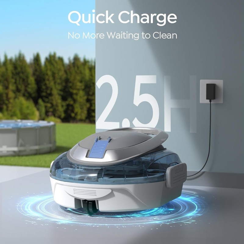 Automatic Pool Cleaner for Above Ground Pools Robotic Vacuum Frost Blue Cleaner gallery