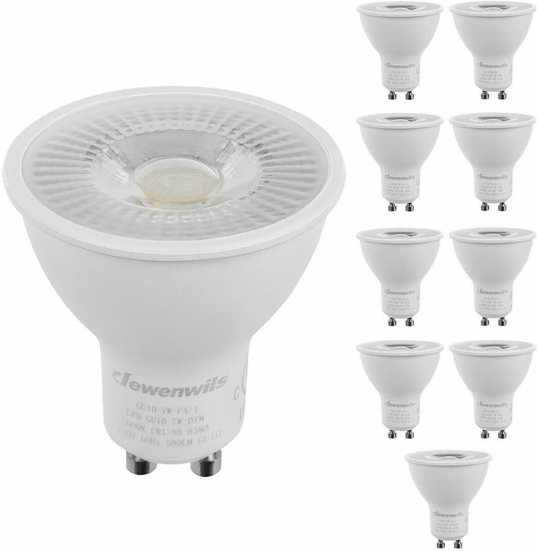 DEWENWILS 10 Pack GU10 LED Dimmable Bulb 5000K Daylight Track Lighting Bulb gallery