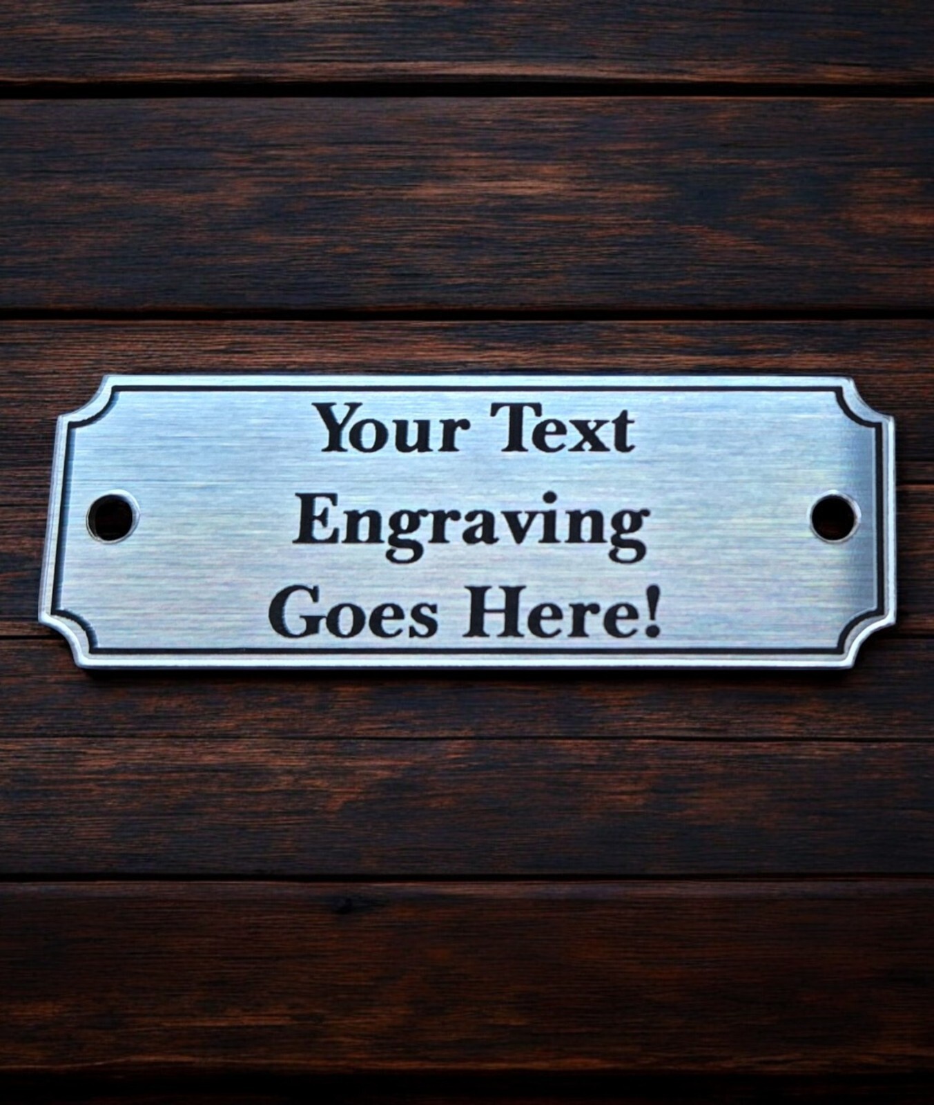 Name Plate, Custom Engraved Sign, Trophy Award Plaque, Taxidermy, Memorial Tag gallery