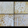 500 Pieces White Plastic Tile Spacers, 1Mm, Modern Style, Square Edge, Glue down gallery