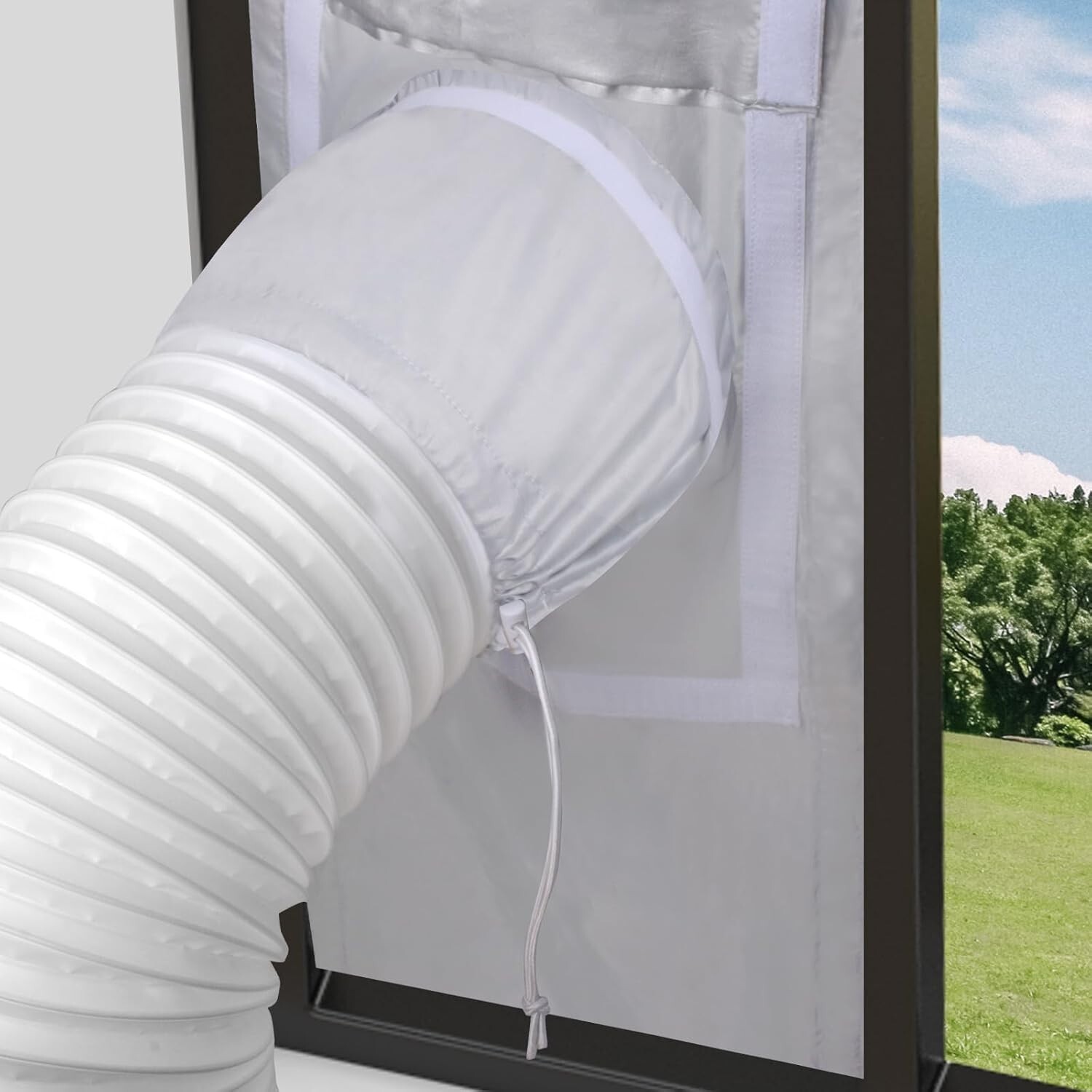 Portable Air Conditioner Window Vent Kit, Universal Sliding 28x52~102cm gallery