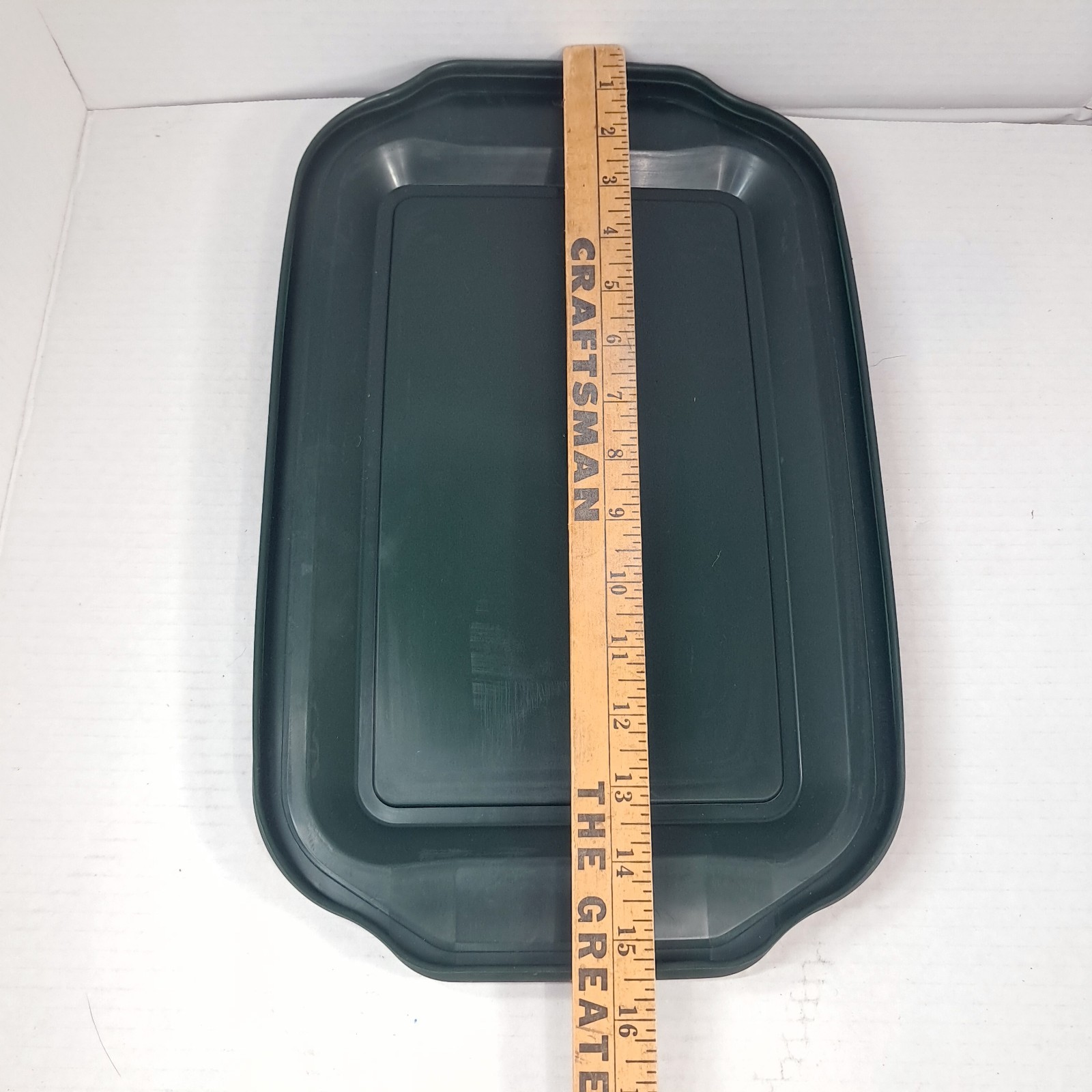 Pyrex 233-PC Plastic Baking Dish Lid Cover pyrexware dark hunter green 233 PC gallery