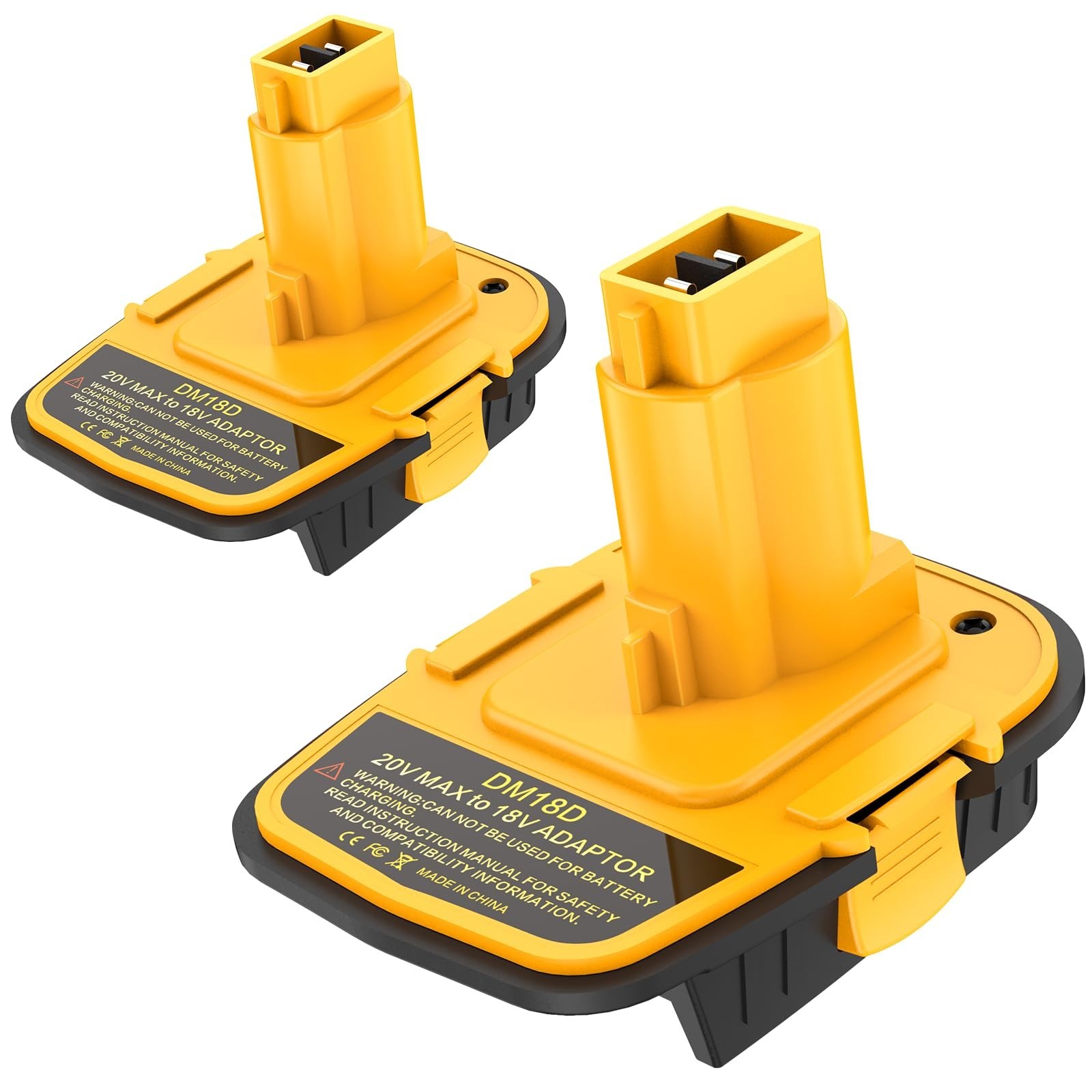 2 pack Battery Adapter with USB Compatible with Dewalt 20V Battery,20V to 18V gallery