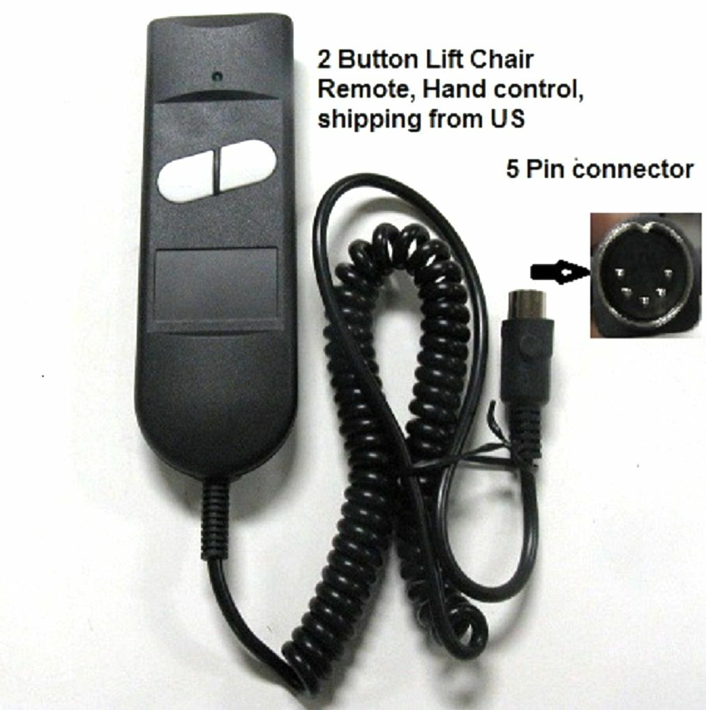 2-Button Hand Control Remote switch for Pride Okin Ashley Lift Chair Recliner gallery