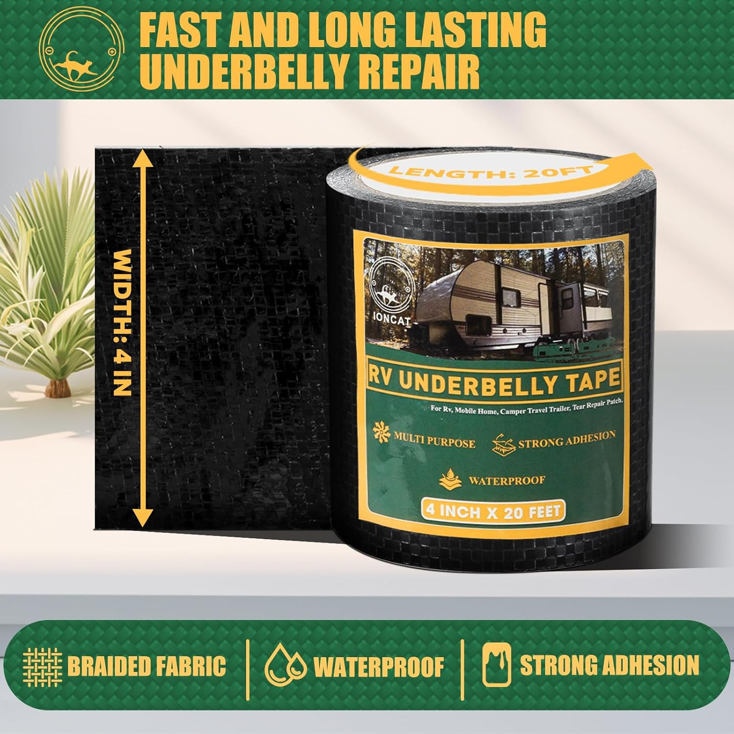 RV Underbelly Material Repair Tape, Belly Tape with Permanent Strong A gallery