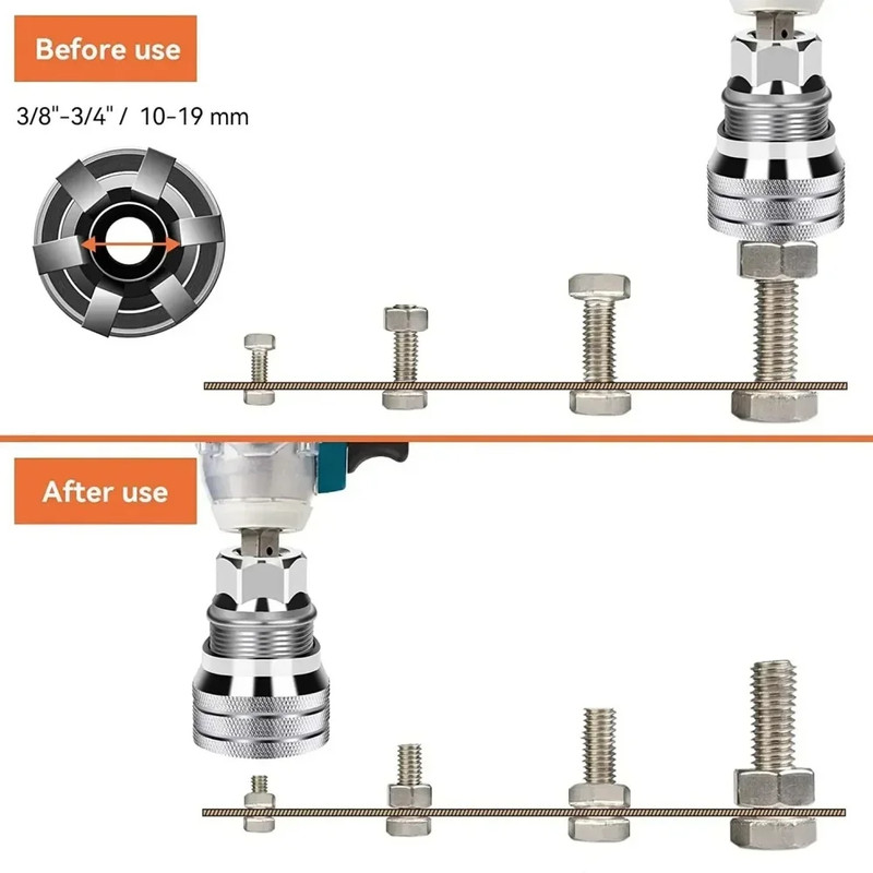 10-19mm Universal Socket Tool Adjustable Multifunction Wrench Sleeve Adapter Kit gallery