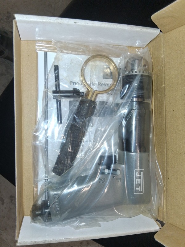 JET 1/2 Reversible Pneumatic Drill (Model JAT-601). Made In The USA gallery