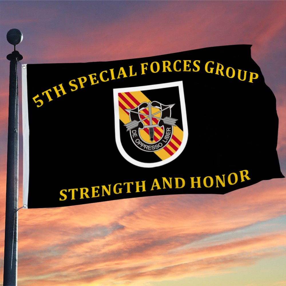 5th Special Forces Group Strength and Honor Flag 3x5Feet with Brass Grommets gallery