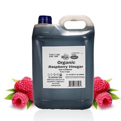 De La Rosa Organic Raspberry Vinegar, Raw,Kosher,Salad Dressing, 5Liters(1 pack)