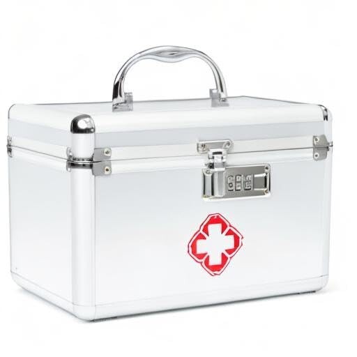 Medline Combination Medication Lock Box Holds Secure/Organized Up to 24 Bottles gallery